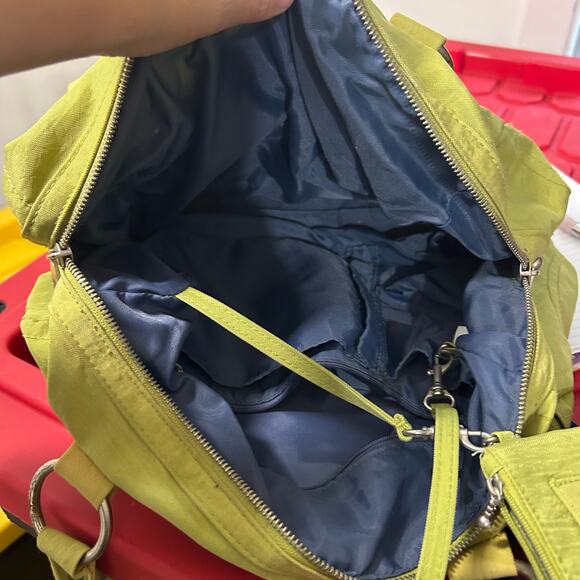 Baggallini green shoulder bag pockets 11 - Picture 9 of 11